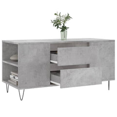 vidaXL Coffee Table Concrete Grey 102x44.5x50 cm Engineered Wood 4