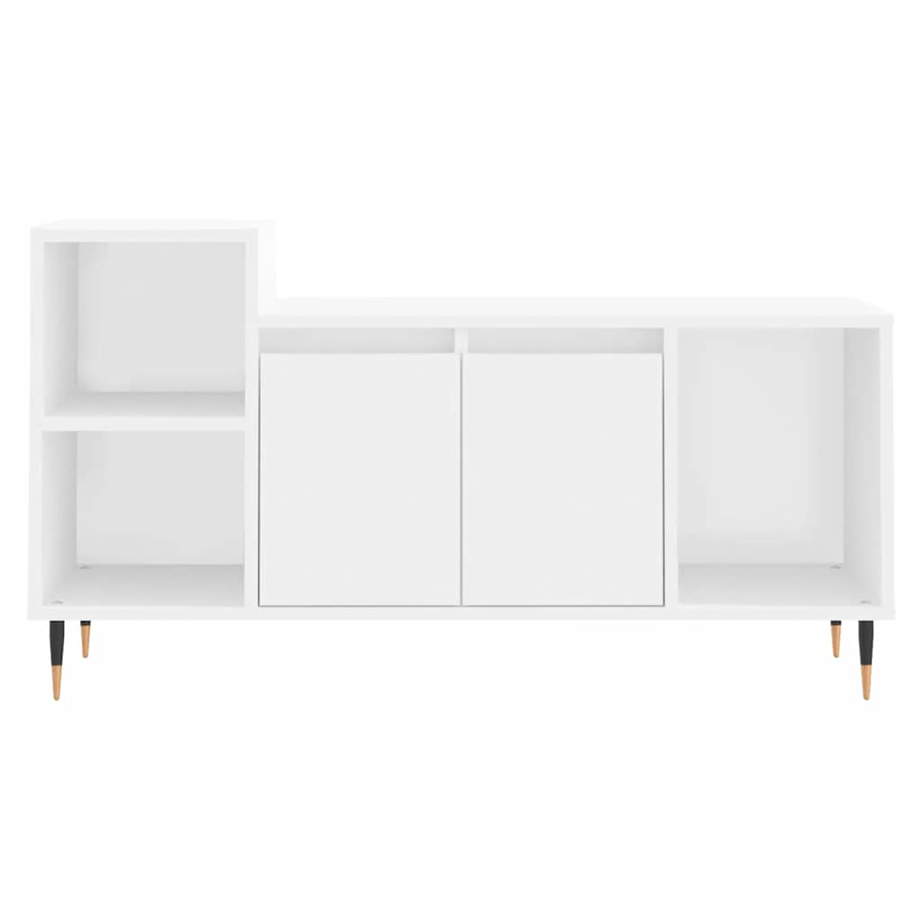 vidaXL TV Cabinet White 100x35x55 cm Engineered Wood 5