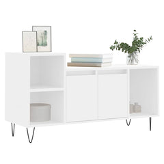 vidaXL TV Cabinet White 100x35x55 cm Engineered Wood 3