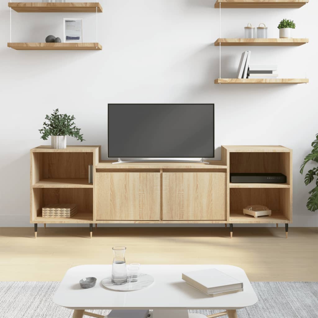TV Cabinet 160x35x55 cm Engineered Wood Sonoma oak