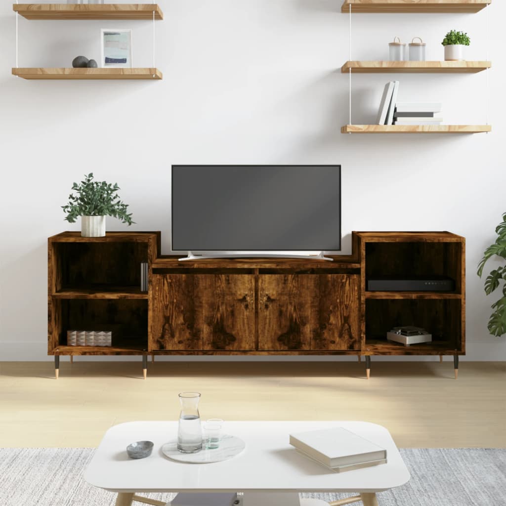TV Cabinet 160x35x55 cm Engineered Wood Smoked oak