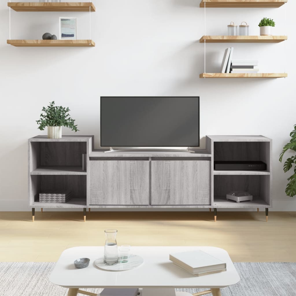 TV Cabinet 160x35x55 cm Engineered Wood Grey sonoma