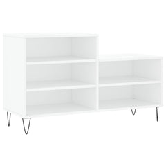 vidaXL Shoe Cabinet White 102x36x60 cm Engineered Wood 2