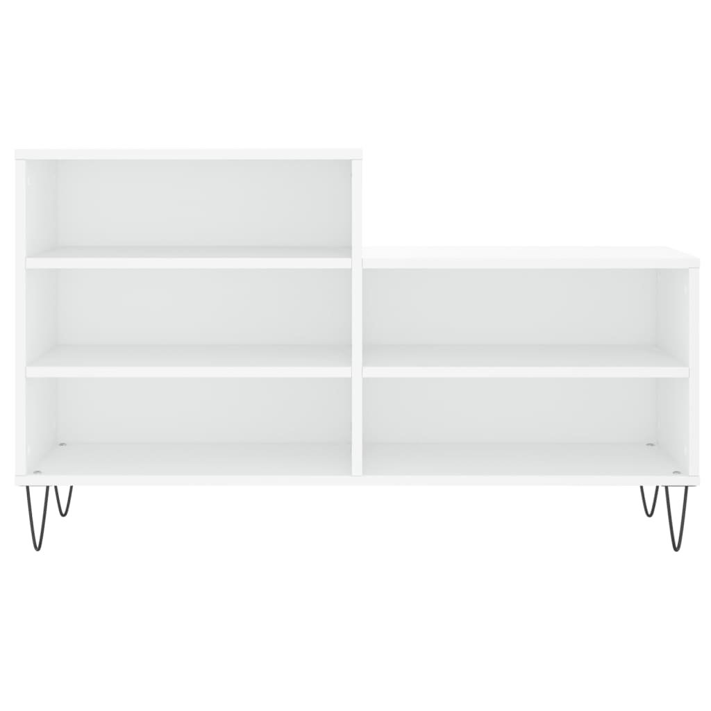 vidaXL Shoe Cabinet White 102x36x60 cm Engineered Wood 4