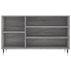 vidaXL Shoe Cabinet Grey Sonoma 102x36x60 cm Engineered Wood 4