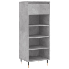 vidaXL Shoe Cabinet Concrete Grey 40x36x105 cm Engineered Wood 2