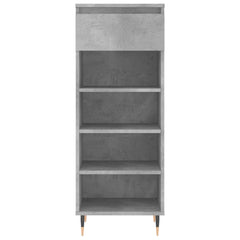 vidaXL Shoe Cabinet Concrete Grey 40x36x105 cm Engineered Wood 5
