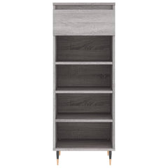 vidaXL Shoe Cabinet Grey Sonoma 40x36x105 cm Engineered Wood 5