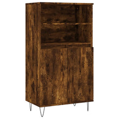 vidaXL Highboard Smoked Oak 60x36x110 cm Engineered Wood 2