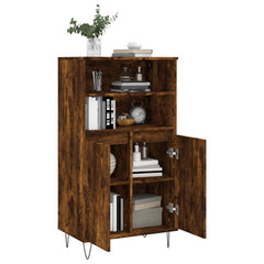 vidaXL Highboard Smoked Oak 60x36x110 cm Engineered Wood 4