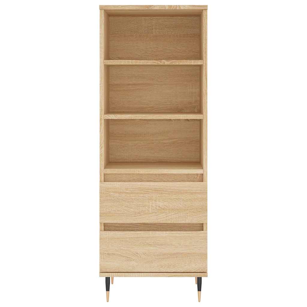vidaXL Highboard Sonoma Oak 40x36x110 cm Engineered Wood 5