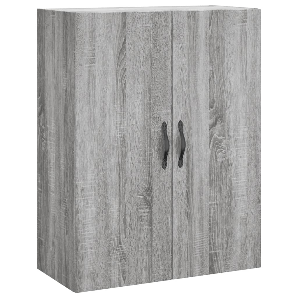 vidaXL Wall Mounted Cabinet Grey Sonoma 69.5x34x90 cm Engineered Wood 2