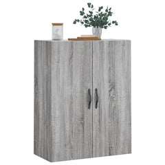 vidaXL Wall Mounted Cabinet Grey Sonoma 69.5x34x90 cm Engineered Wood 4