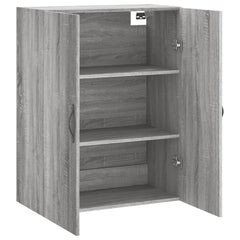 vidaXL Wall Mounted Cabinet Grey Sonoma 69.5x34x90 cm Engineered Wood 6