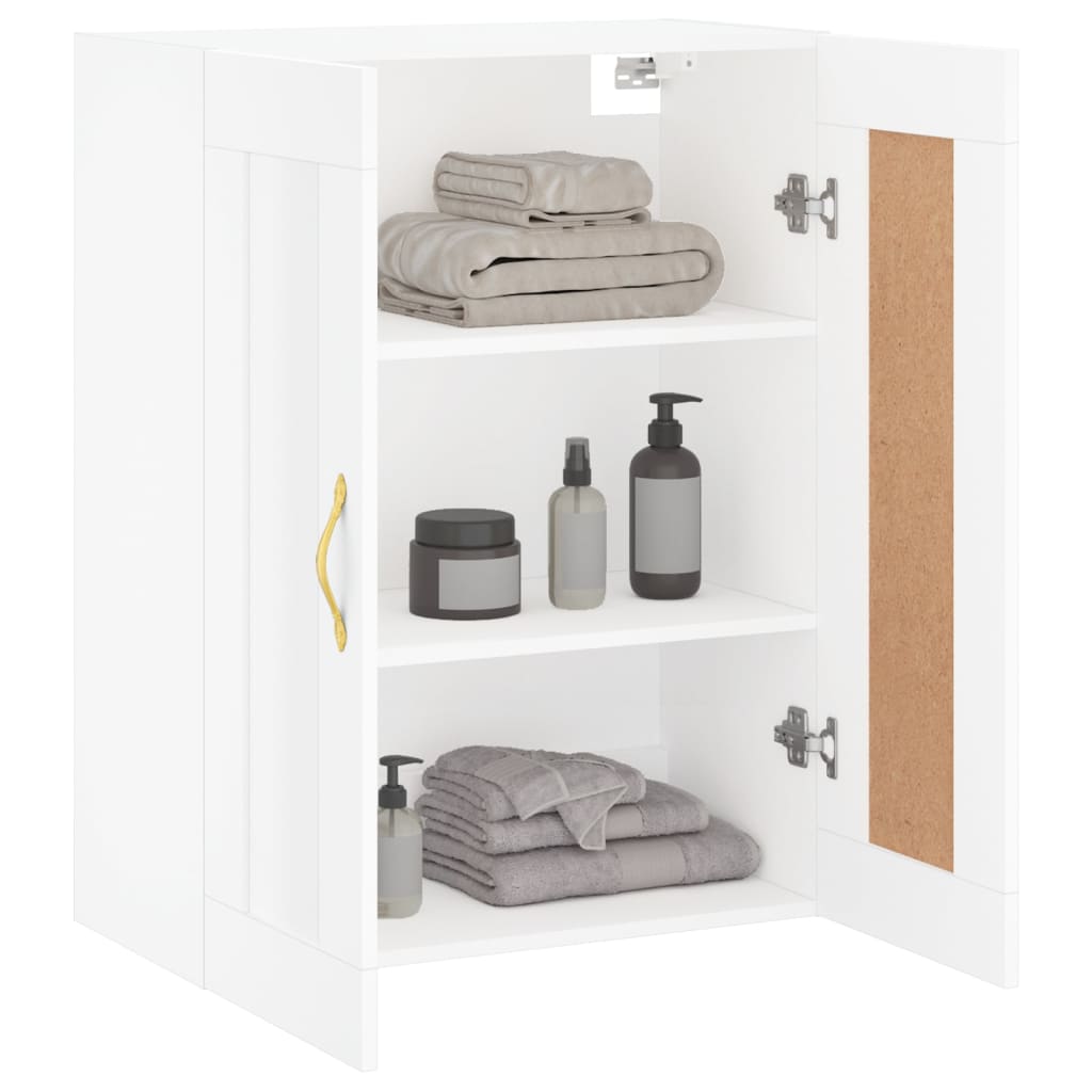 vidaXL Wall Mounted Cabinet White 69.5x34x90 cm Engineered Wood 5