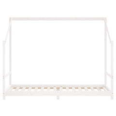 vidaXL Kids Bed Frame White 80x200 cm Solid Wood Pine 4