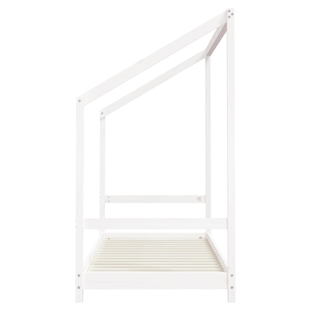 vidaXL Kids Bed Frame White 80x200 cm Solid Wood Pine 5