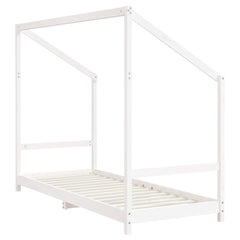 vidaXL Kids Bed Frame White 80x200 cm Solid Wood Pine 6