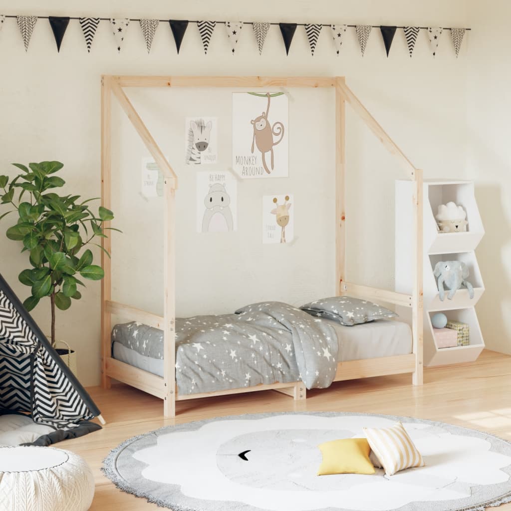 vidaXL Kids Bed Frame Solid Wood Pine