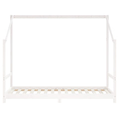 vidaXL Kids Bed Frame White 90x190 cm Solid Wood Pine 4
