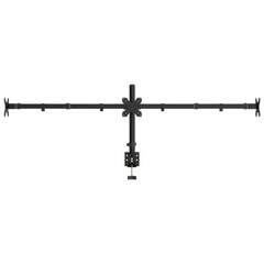 vidaXL Triple Monitor Stand Black Steel VESA 75/100 mm 5