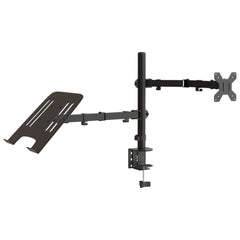 vidaXL Monitor Mount Black Steel VESA 75/100 mm 4