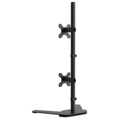 vidaXL Dual Monitor Stand Black Steel VESA 75/100 mm 5