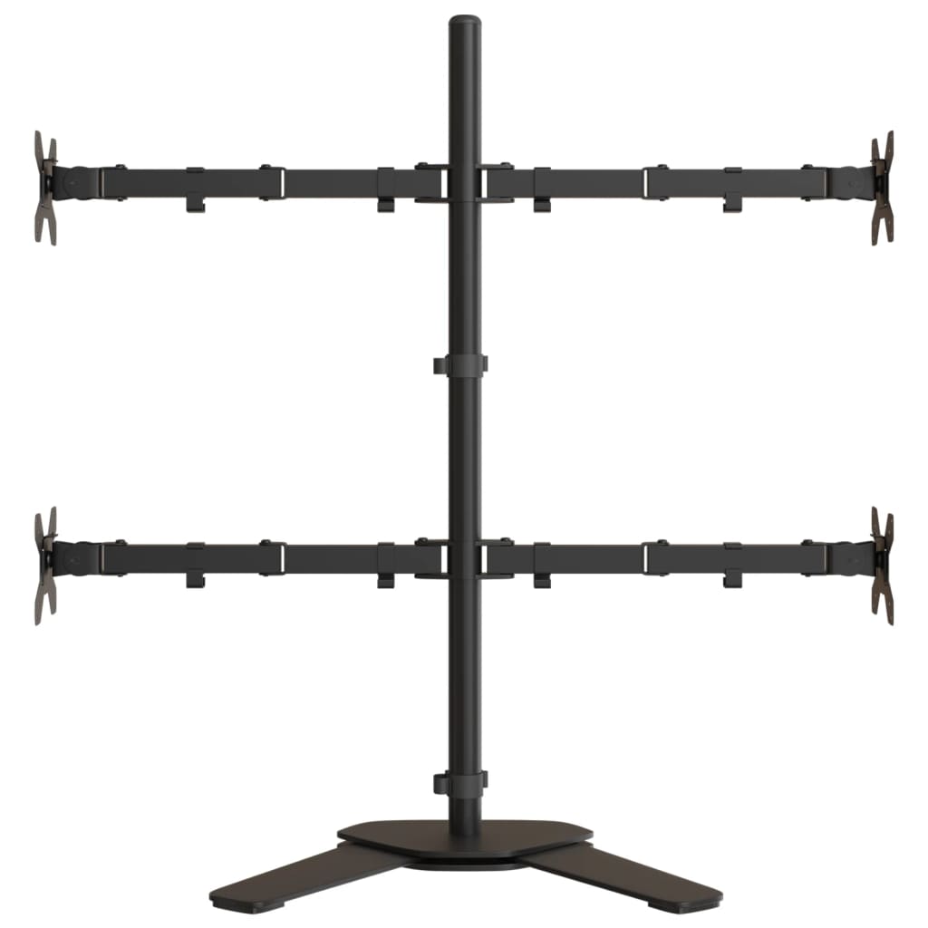 vidaXL Monitor Mount Black Steel VESA 75/100 mm 4