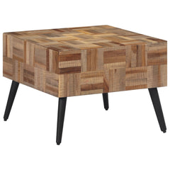 vidaXL Coffee Table Grey 55x55x40 cm Solid Reclaimed Teak 3
