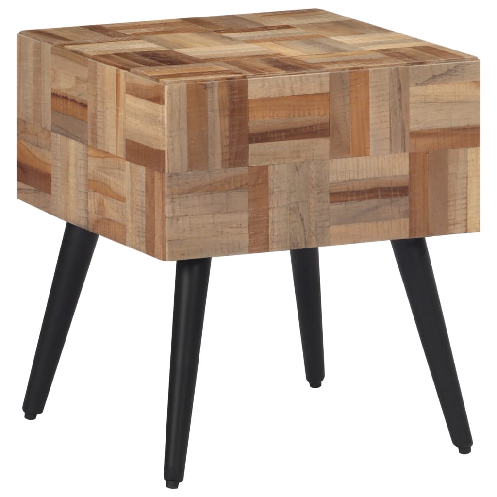 vidaXL Side Table 40x40x45 cm Solid Reclaimed Teak 2