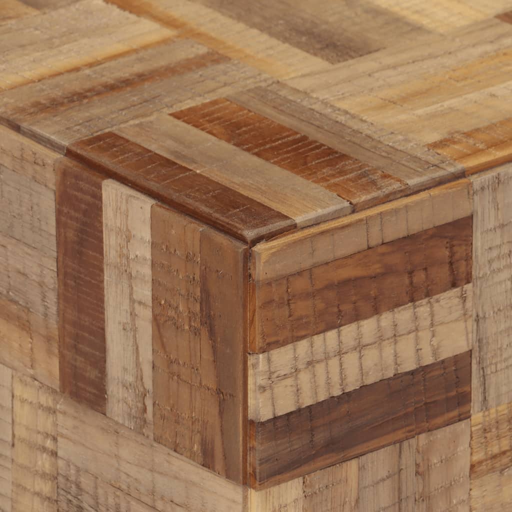 vidaXL Side Table 40x40x45 cm Solid Reclaimed Teak 5