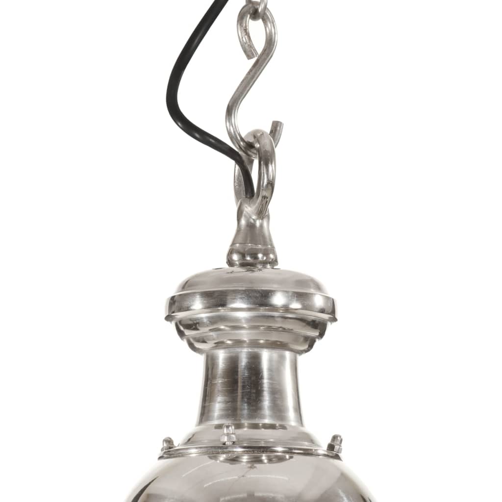 Pendant Lighting Aluminium Silver 25 cm 136 cm 25 cm