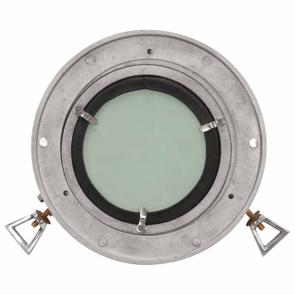 vidaXL Porthole Mirror Wall Hanging Ø23 cm Aluminium and Glass 3