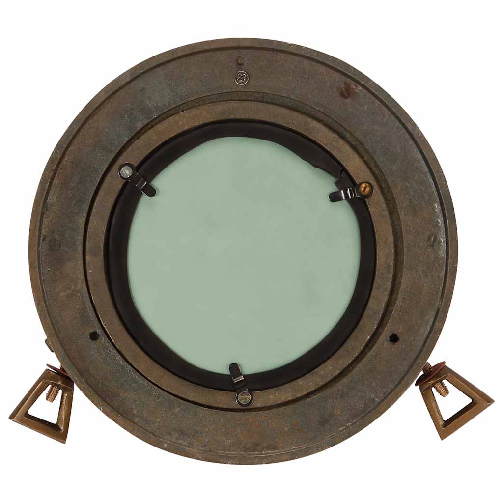 vidaXL Porthole Mirror Wall Hanging Ø23 cm Aluminium and Glass 3