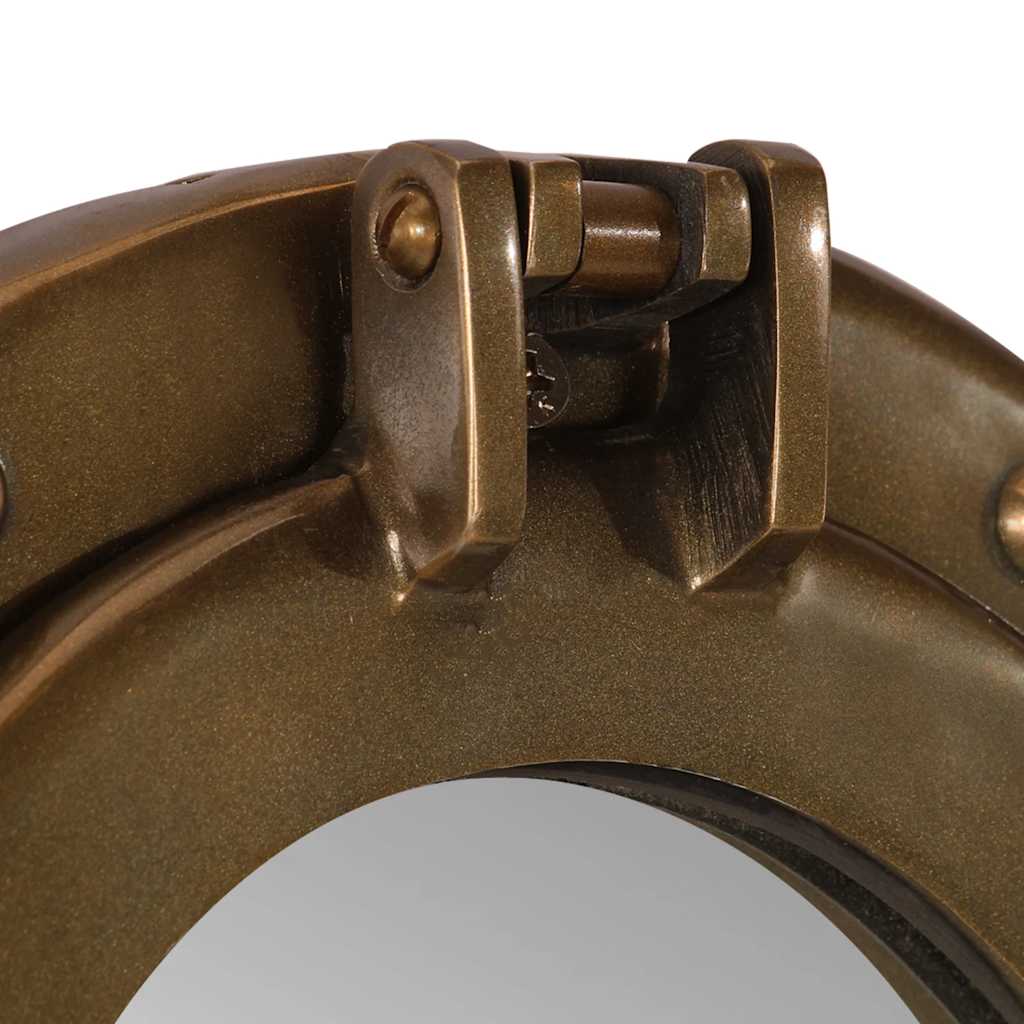 vidaXL Porthole Mirror Wall Hanging Ø23 cm Aluminium and Glass 5