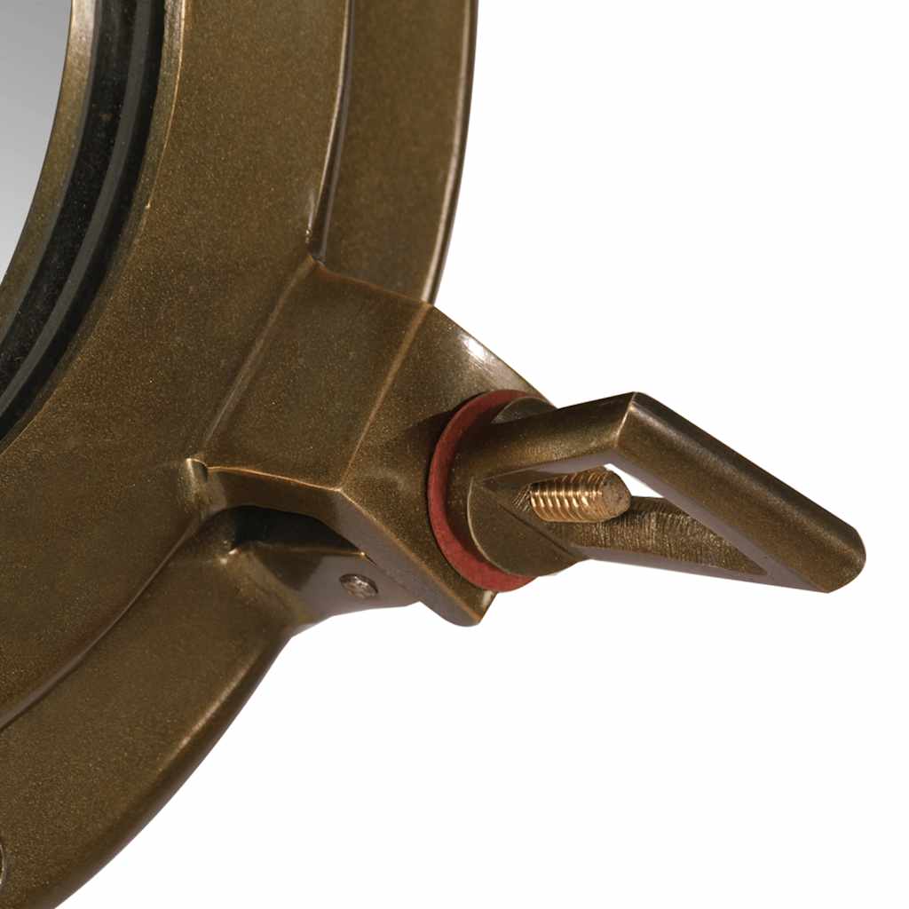 vidaXL Porthole Mirror Wall Hanging Ø23 cm Aluminium and Glass 6