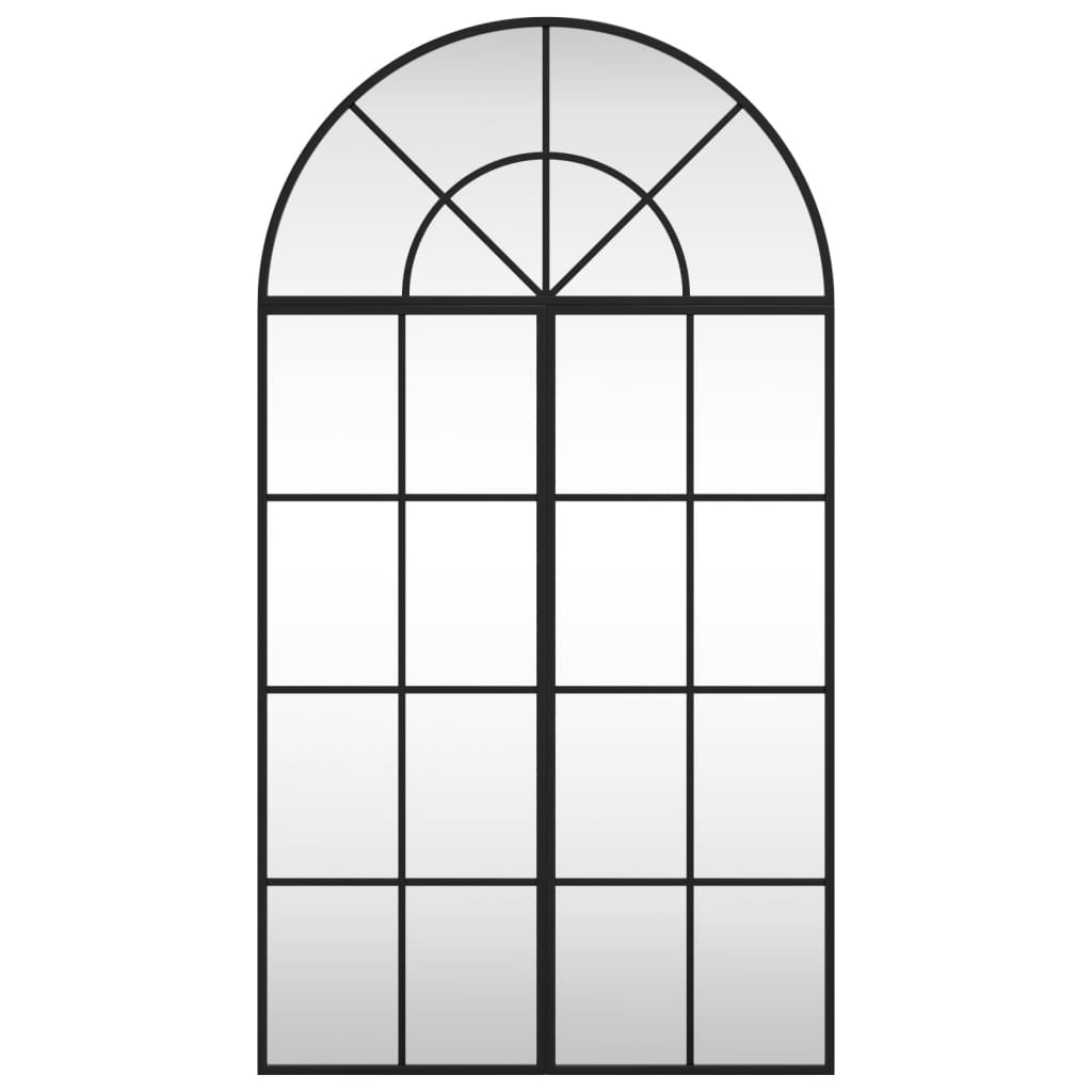 Wall Mirror Black Arch Iron 60 cm 110 cm
