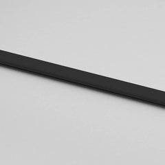Sliding Door 76x205 cm Clear ESG Glass and Aluminium Black and matt 2 horizontal bars