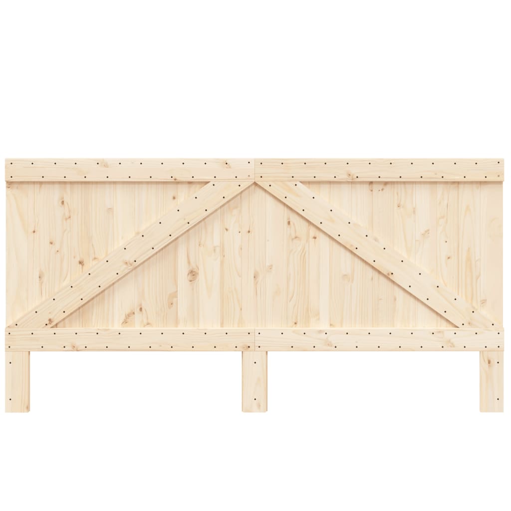 vidaXL Headboard 200x104 cm Solid Wood Pine 3