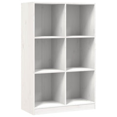 vidaXL Bookcase White 70x33x110 cm Solid Wood Pine 2