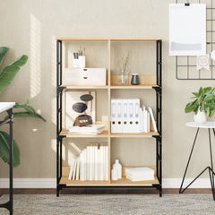 Bookshelf 78.5x33x117.5 cm Engineered Wood Sonoma oak