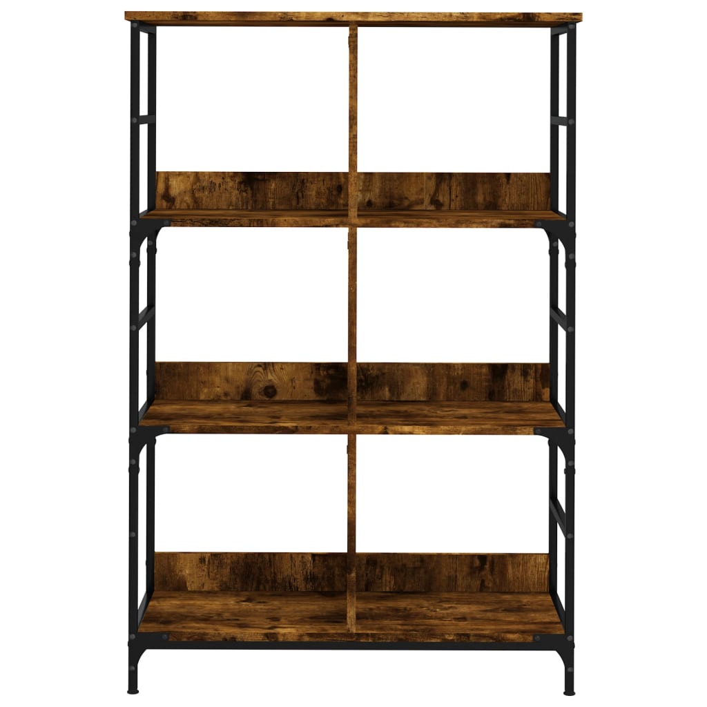 Bookshelf 78.5x33x117.5 cm Engineered Wood Smoked oak