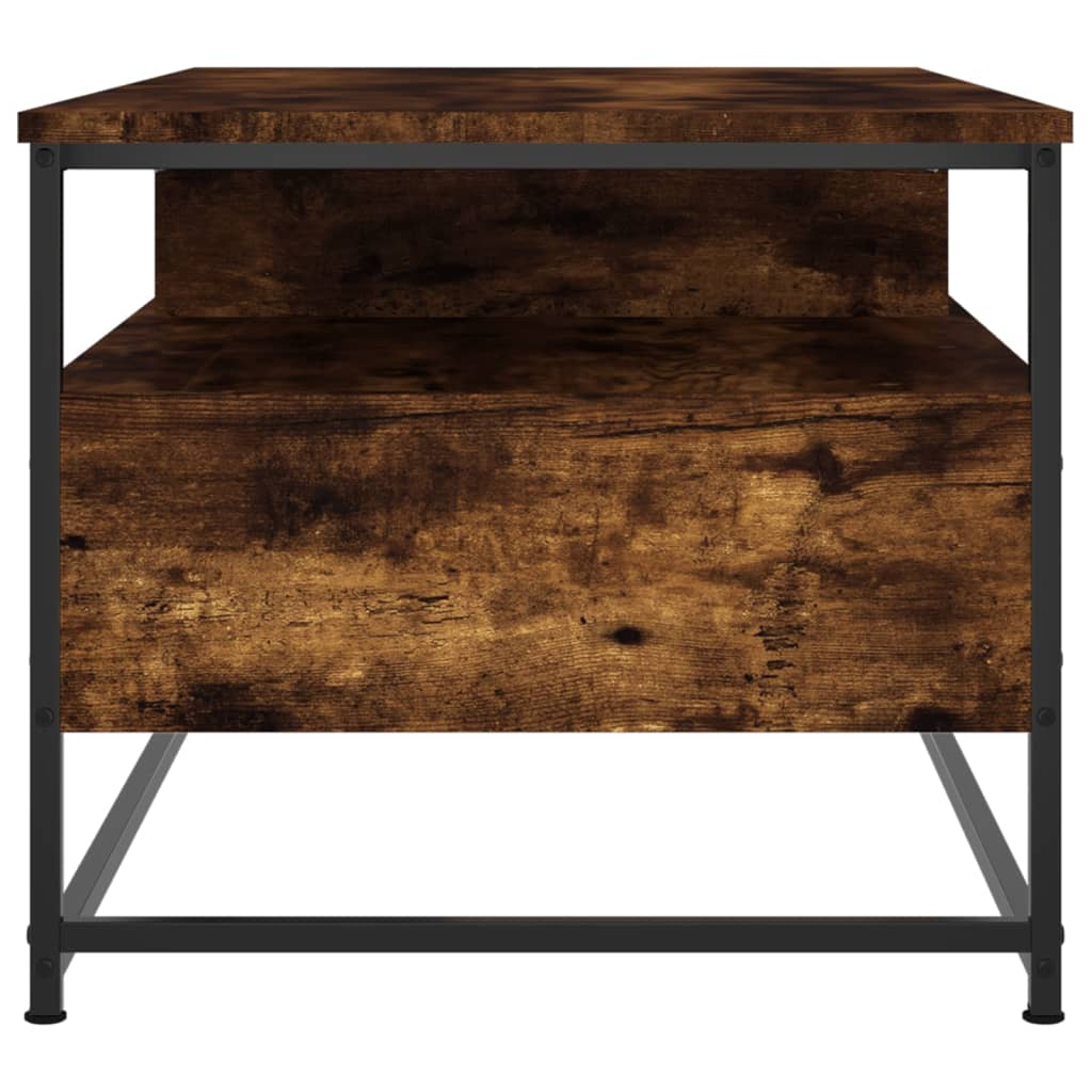 vidaXL Coffee Table Smoked Oak 100 x 51 x 45 cm 6