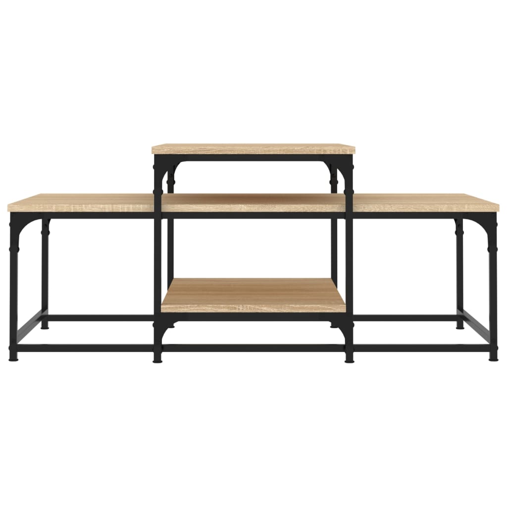 vidaXL Coffee Table Sonoma Oak 102x60x45 cm Engineered Wood 4