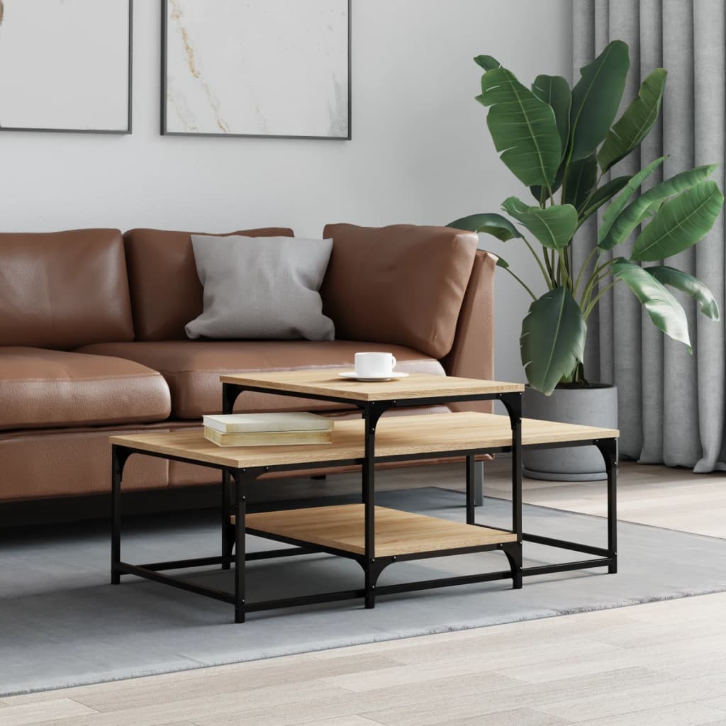 vidaXL Coffee Table Sonoma Oak 102x60x45 cm Engineered Wood 1