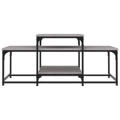 vidaXL Coffee Table Grey Sonoma 102x60x45 cm Engineered Wood 4