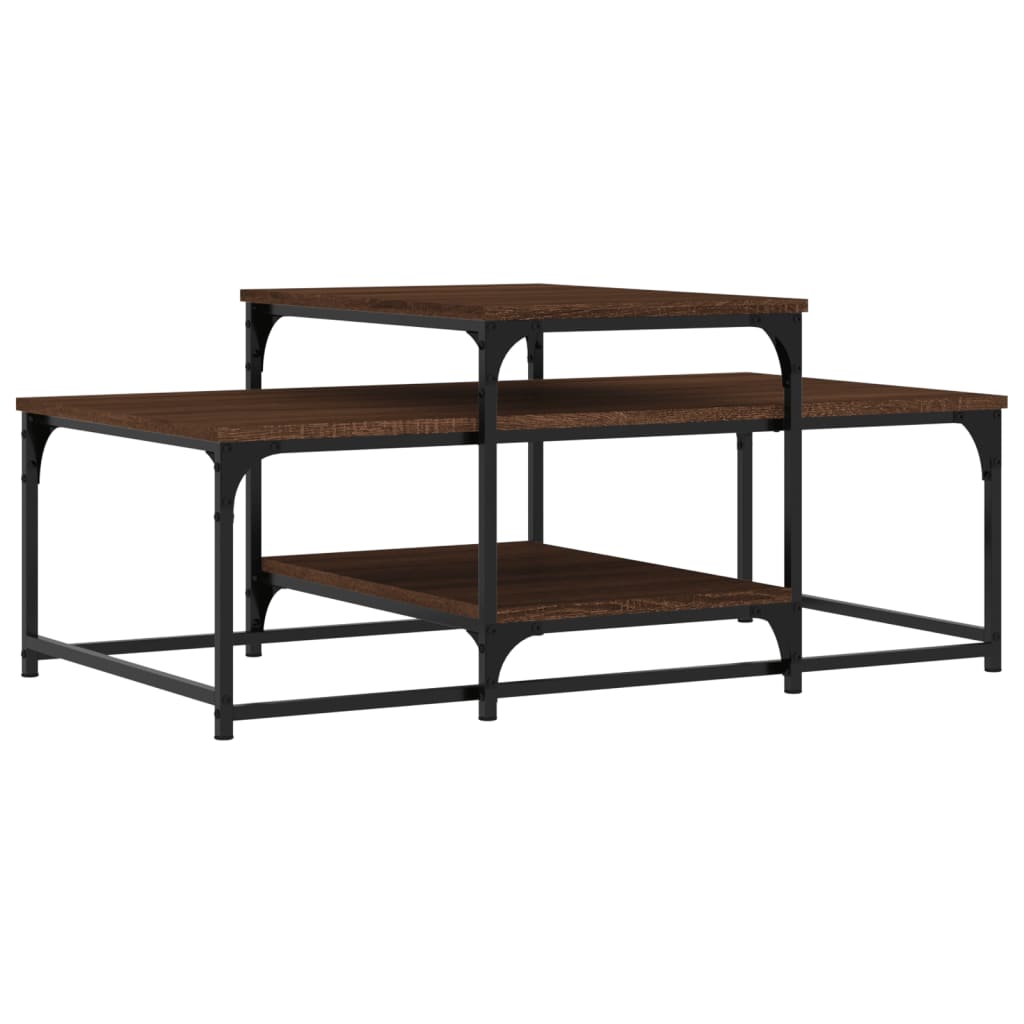 vidaXL Coffee Table Brown Oak 102x60x45 cm Engineered Wood 2