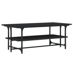 vidaXL Coffee Table Black 100x50x40 cm Engineered Wood 2