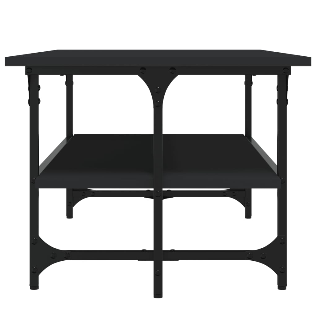vidaXL Coffee Table Black 100x50x40 cm Engineered Wood 5