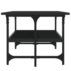 vidaXL Coffee Table Black 100x50x40 cm Engineered Wood 5